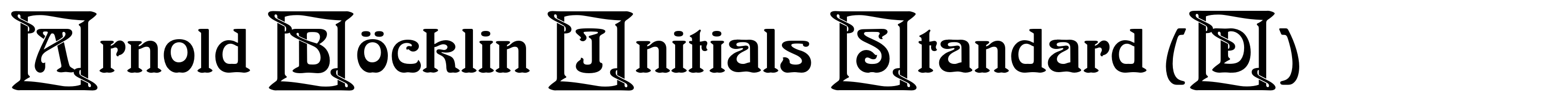 Arnold Böcklin Initials Standard (D)